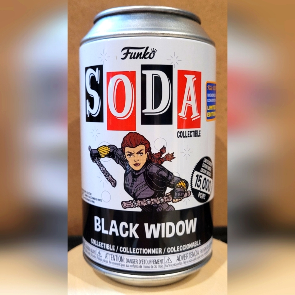 Funko Soda Vinyl Black Widow Figure Marvel WonderCon 2021 Exclusive